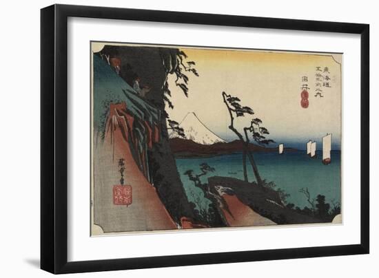 View of Arai, C. 1830-1844-Utagawa Kunisada-Framed Giclee Print