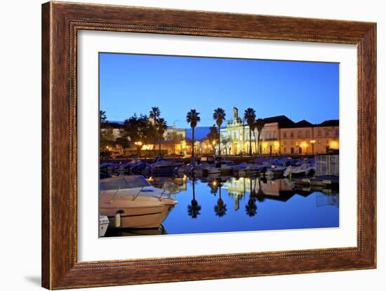 View of Arco da Vila across The Harbour, Faro, Eastern Algarve, Algarve, Portugal, Europe-Neil Farrin-Framed Photographic Print