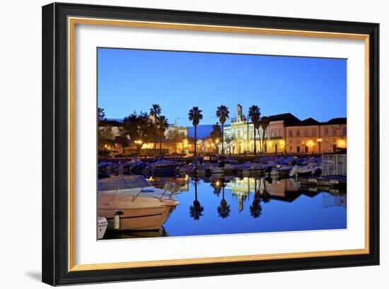 View of Arco da Vila across The Harbour, Faro, Eastern Algarve, Algarve, Portugal, Europe-Neil Farrin-Framed Photographic Print