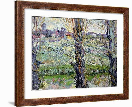 View of Arles, c.1889-Vincent van Gogh-Framed Giclee Print