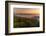 View of Assos, coastline, sea and hills at sunset, Kefalonia, Ionian Islands, Greek Islands, Greece-Frank Fell-Framed Photographic Print