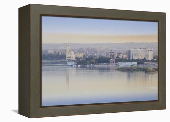 View of Aswan and River Nile, Aswan, Upper Egypt, Egypt, North Africa, Africa-Jane Sweeney-Framed Premier Image Canvas