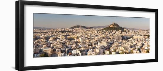 View of Athens and Likavitos Hill over the rooftops of the Plaka District, Greece-Matthew Williams-Ellis-Framed Photographic Print