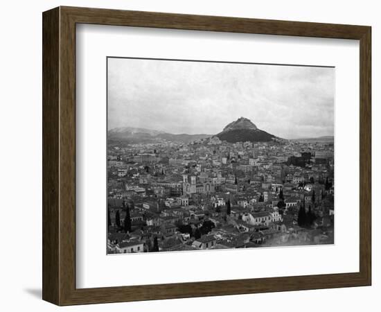 View Of Athens With Mt. Lycabitos-null-Framed Photographic Print