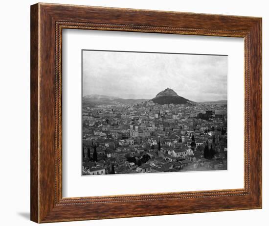 View Of Athens With Mt. Lycabitos-null-Framed Photographic Print