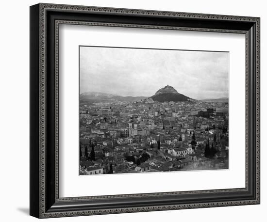 View Of Athens With Mt. Lycabitos-null-Framed Photographic Print