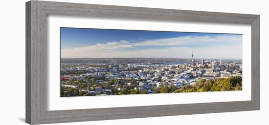 View of Auckland from Mount Eden, Auckland, North Island, New Zealand-Ian Trower-Framed Photographic Print