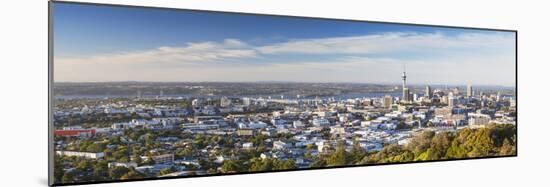 View of Auckland from Mount Eden, Auckland, North Island, New Zealand-Ian Trower-Mounted Photographic Print