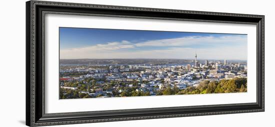 View of Auckland from Mount Eden, Auckland, North Island, New Zealand-Ian Trower-Framed Photographic Print