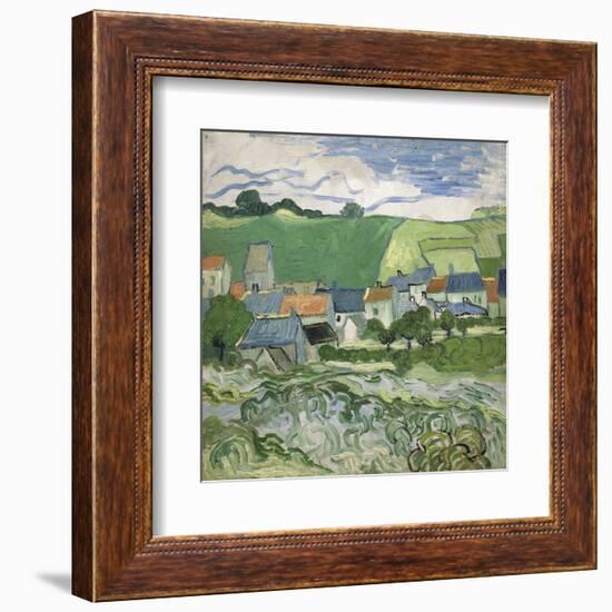 View of Auvers, 1890-Vincent van Gogh-Framed Art Print