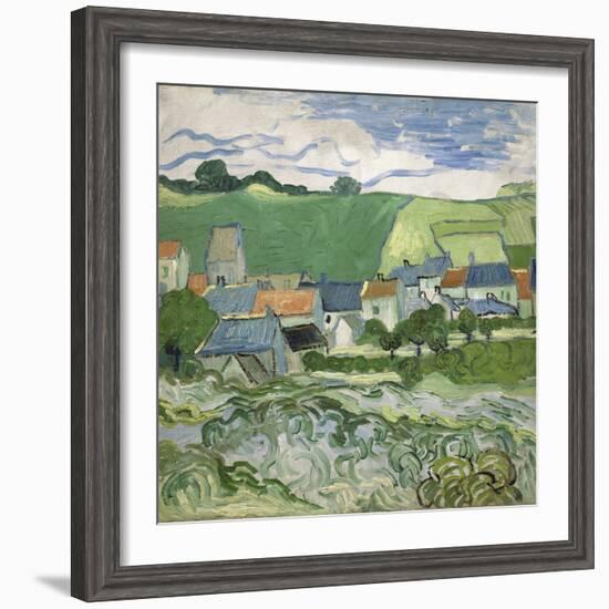 View of Auvers, 1890-Vincent van Gogh-Framed Giclee Print