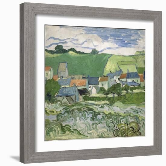 View of Auvers, 1890-Vincent van Gogh-Framed Giclee Print