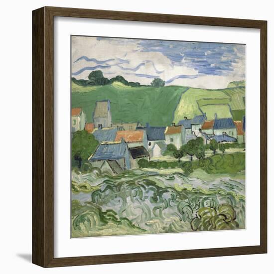 View of Auvers, 1890-Vincent van Gogh-Framed Giclee Print