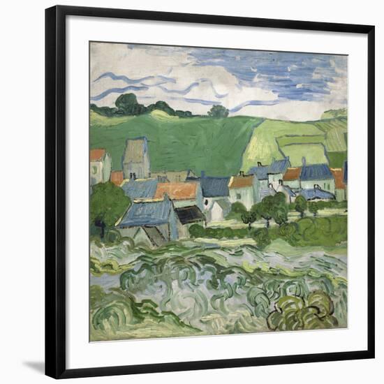 View of Auvers, 1890-Vincent van Gogh-Framed Giclee Print