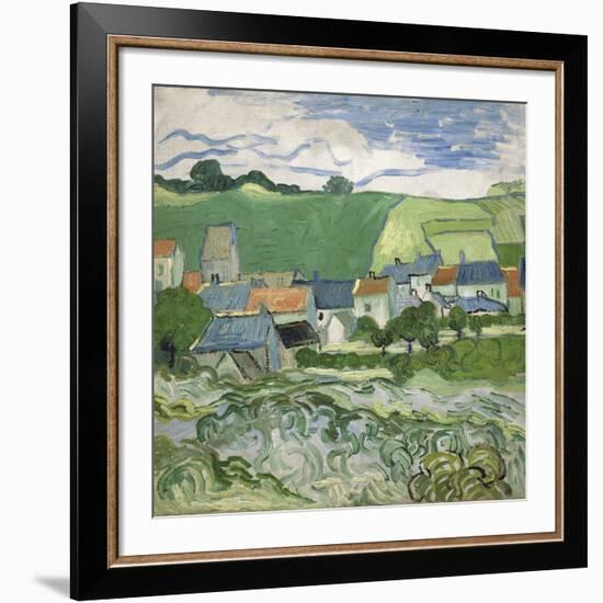 View of Auvers, 1890-Vincent van Gogh-Framed Giclee Print