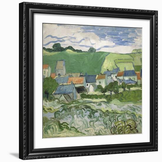 View of Auvers, 1890-Vincent van Gogh-Framed Giclee Print