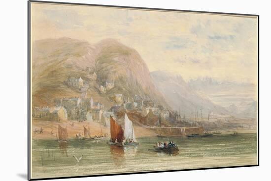 View of Barmouth, North Wales-David Cox-Mounted Giclee Print