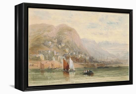 View of Barmouth, North Wales-David Cox-Framed Premier Image Canvas