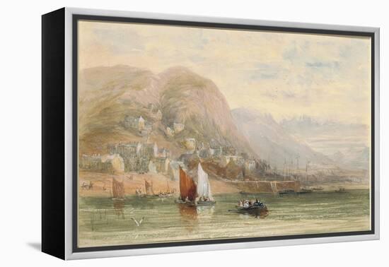 View of Barmouth, North Wales-David Cox-Framed Premier Image Canvas