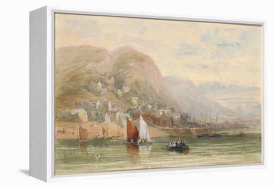 View of Barmouth, North Wales-David Cox-Framed Premier Image Canvas