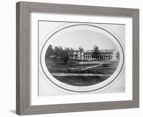 View of Barracks-null-Framed Giclee Print