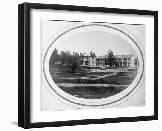 View of Barracks-null-Framed Giclee Print