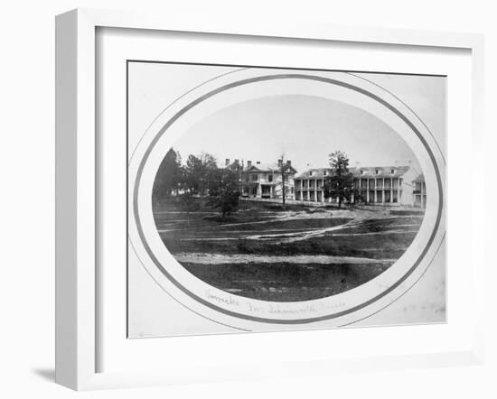 View of Barracks-null-Framed Giclee Print