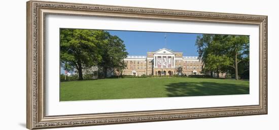 View of Bascom Hill with University of Wisconsin-Madison and Bascom Hall, Madison, Dane County,...-Panoramic Images-Framed Photographic Print