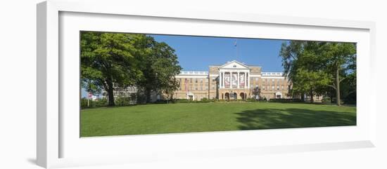 View of Bascom Hill with University of Wisconsin-Madison and Bascom Hall, Madison, Dane County,...-Panoramic Images-Framed Photographic Print