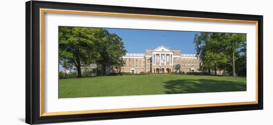 View of Bascom Hill with University of Wisconsin-Madison and Bascom Hall, Madison, Dane County,...-Panoramic Images-Framed Photographic Print