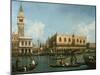 View of Basin of St Marks Square, Venice-Canaletto-Mounted Giclee Print