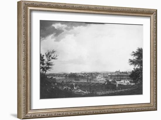 View of Bayonne Seen from Halfway Down the Citadel, 1761-Claude Joseph Vernet-Framed Giclee Print