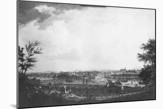 View of Bayonne Seen from Halfway Down the Citadel, 1761-Claude Joseph Vernet-Mounted Giclee Print