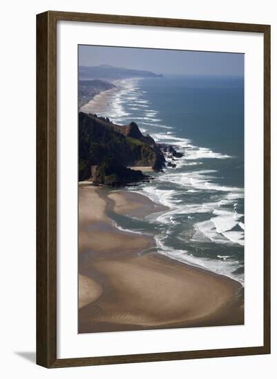 View of Beach, Cascade Head, Oregon, USA-Jamie & Judy Wild-Framed Photographic Print