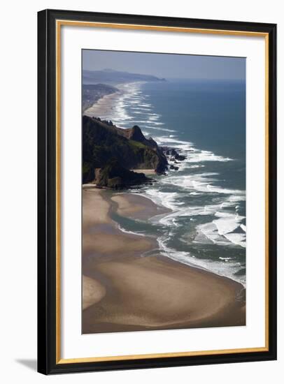 View of Beach, Cascade Head, Oregon, USA-Jamie & Judy Wild-Framed Photographic Print