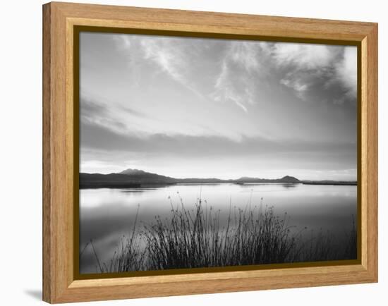 View of Bear River at Dusk, Cache Valley, Great Basin, Utah, USA-Scott T. Smith-Framed Premier Image Canvas