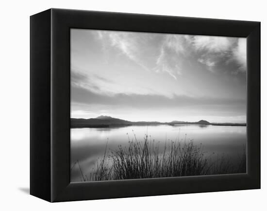 View of Bear River at Dusk, Cache Valley, Great Basin, Utah, USA-Scott T. Smith-Framed Premier Image Canvas