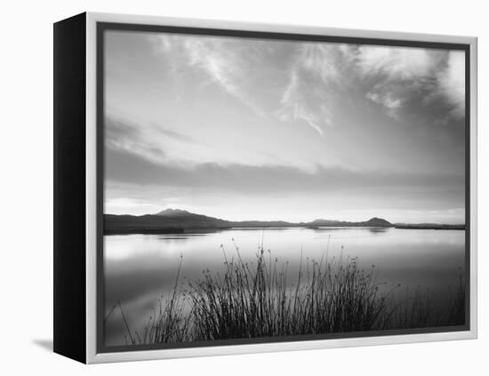 View of Bear River at Dusk, Cache Valley, Great Basin, Utah, USA-Scott T. Smith-Framed Premier Image Canvas