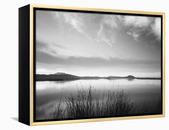 View of Bear River at Dusk, Cache Valley, Great Basin, Utah, USA-Scott T. Smith-Framed Premier Image Canvas