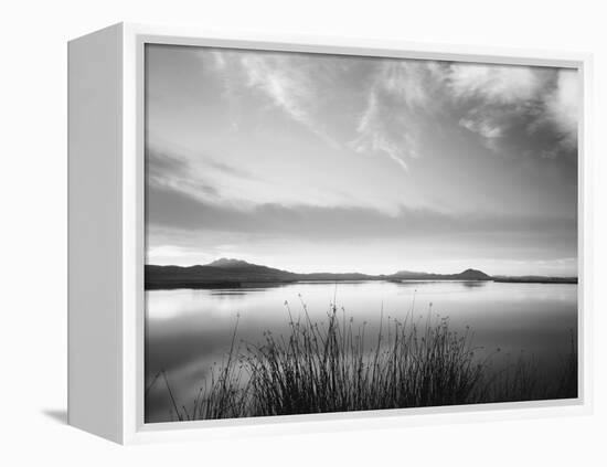 View of Bear River at Dusk, Cache Valley, Great Basin, Utah, USA-Scott T. Smith-Framed Premier Image Canvas