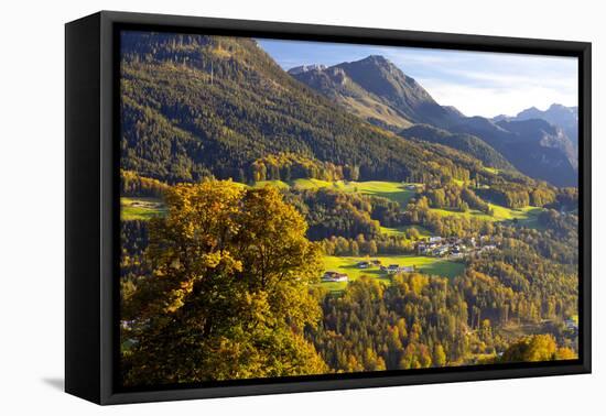 View of Berchtesgaden, Bavaria, Germany, Europe-Miles Ertman-Framed Premier Image Canvas