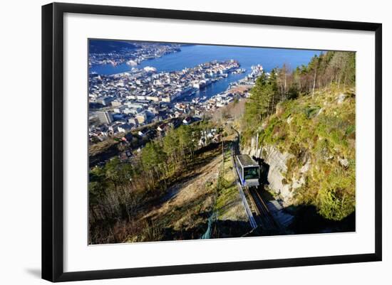 View of Bergen from Mount Floyen, Bergen, Hordaland, Norway, Scandinavia, Europe-Robert Harding-Framed Photographic Print