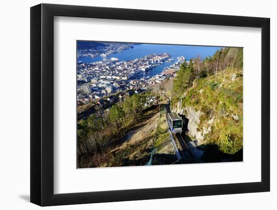 View of Bergen from Mount Floyen, Bergen, Hordaland, Norway, Scandinavia, Europe-Robert Harding-Framed Photographic Print