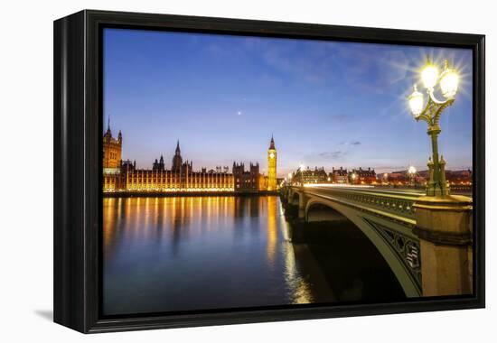 View of Big Ben and Palace of Westminster-Roberto Moiola-Framed Premier Image Canvas