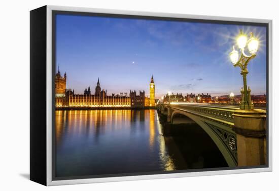 View of Big Ben and Palace of Westminster-Roberto Moiola-Framed Premier Image Canvas