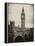 View of Big Ben from across the Westminster Bridge - London - UK - England - United Kingdom-Philippe Hugonnard-Framed Premier Image Canvas