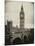 View of Big Ben from across the Westminster Bridge - London - UK - England - United Kingdom-Philippe Hugonnard-Mounted Photographic Print