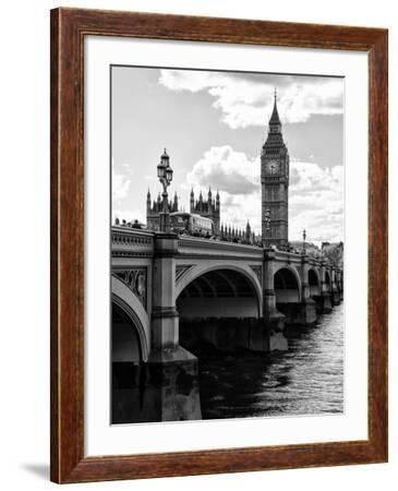 London Big Ben Westminster Bridge Couple Love Print On framed Canvas Wall art 