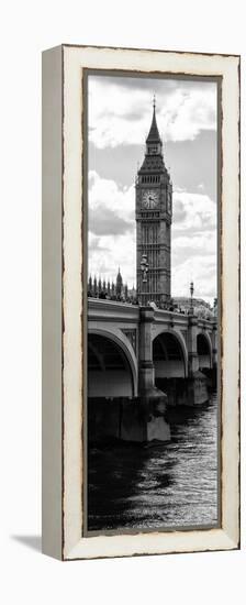 View of Big Ben from across the Westminster Bridge - Thames River - London - Door Poster-Philippe Hugonnard-Framed Premier Image Canvas