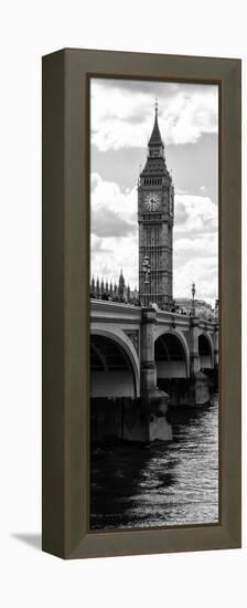 View of Big Ben from across the Westminster Bridge - Thames River - London - Door Poster-Philippe Hugonnard-Framed Premier Image Canvas